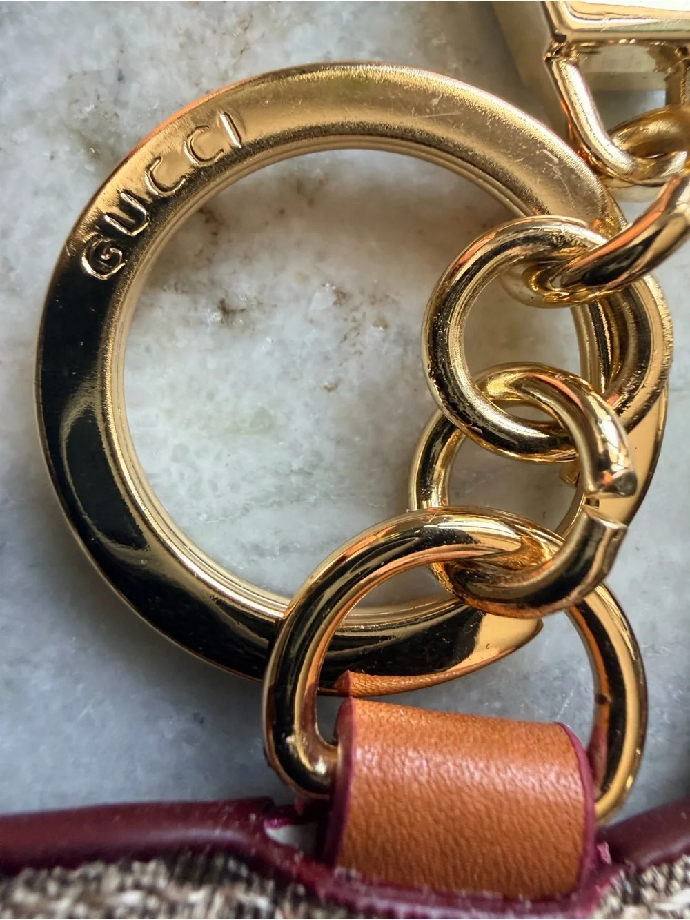 Fashion Gucci Dog Bag Charm/Key Chain with ahold Hardware NEW in Branded Box